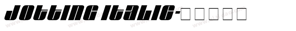 Jotting Italic字体转换